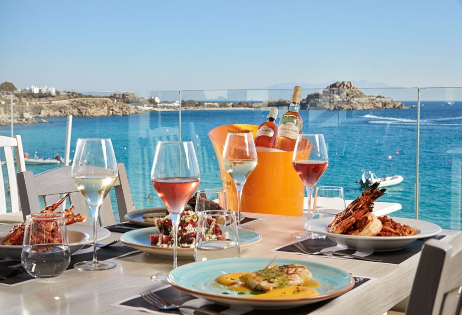 lunchinmykonos DK Oyster Mykonos Luxury Sea Side Restaurant